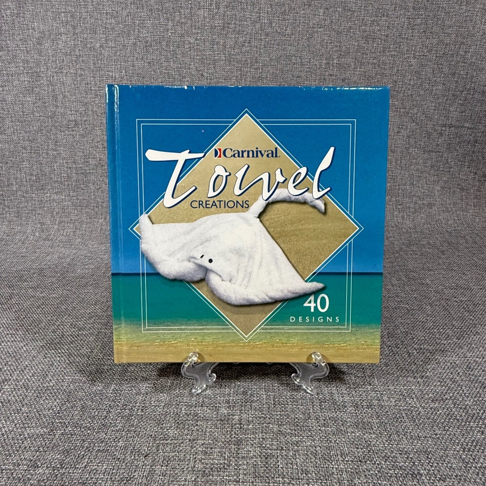 Carnival Towel Creations Hard Back Book Blue 40 Animal Folding Designs Cruise